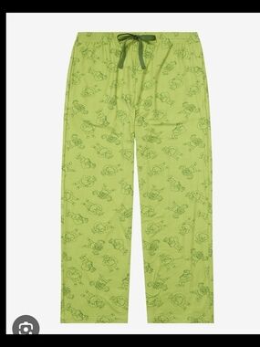 Dreamworks SHREK Lime Green Men's Pajama Bottoms EUC Size L